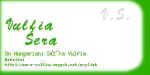 vulfia sera business card